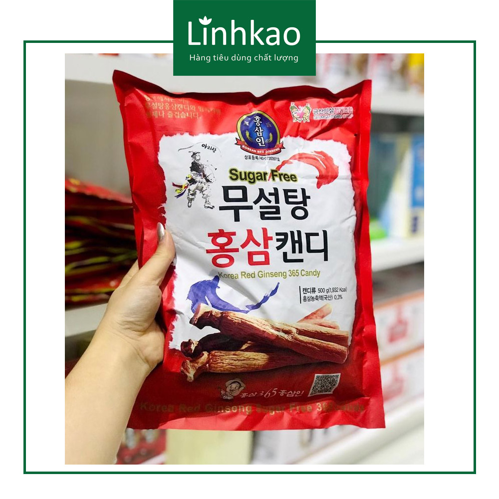 Kẹo Hồng Sâm Không Đường Hàn Quốc 500g