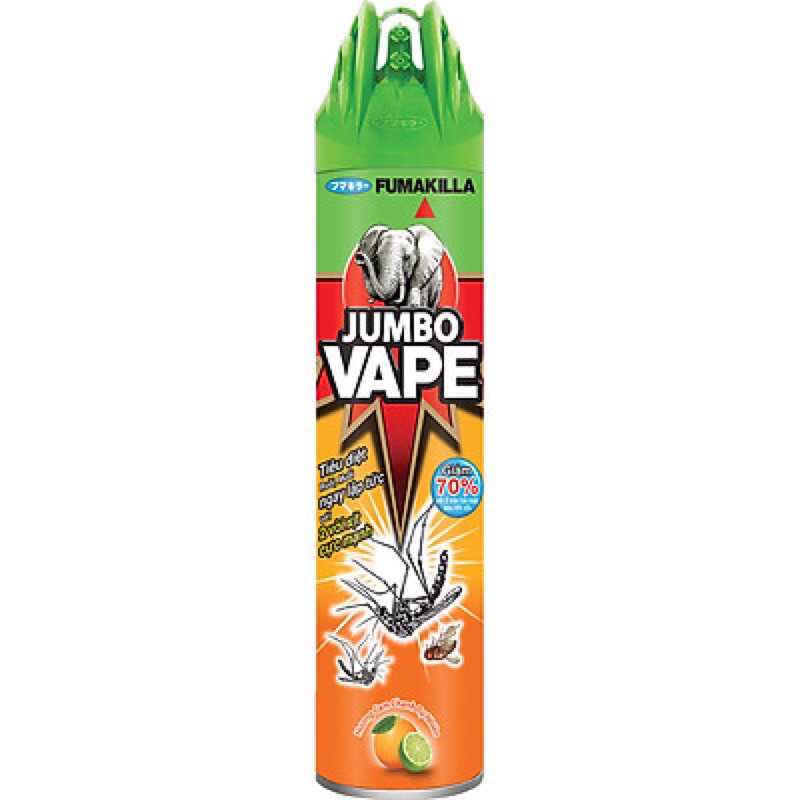 Xịt Muỗi JUMBO Hương Cam Chanh 600ml