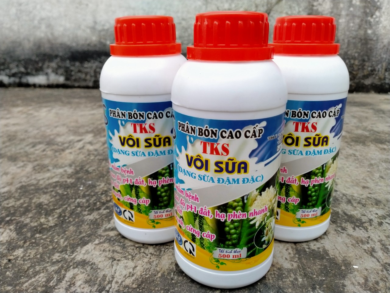 VÔI SỮA - Hạ Phèn, Ổn Định pH Đất, Diệt Mầm Bệnh- Chai 500ml