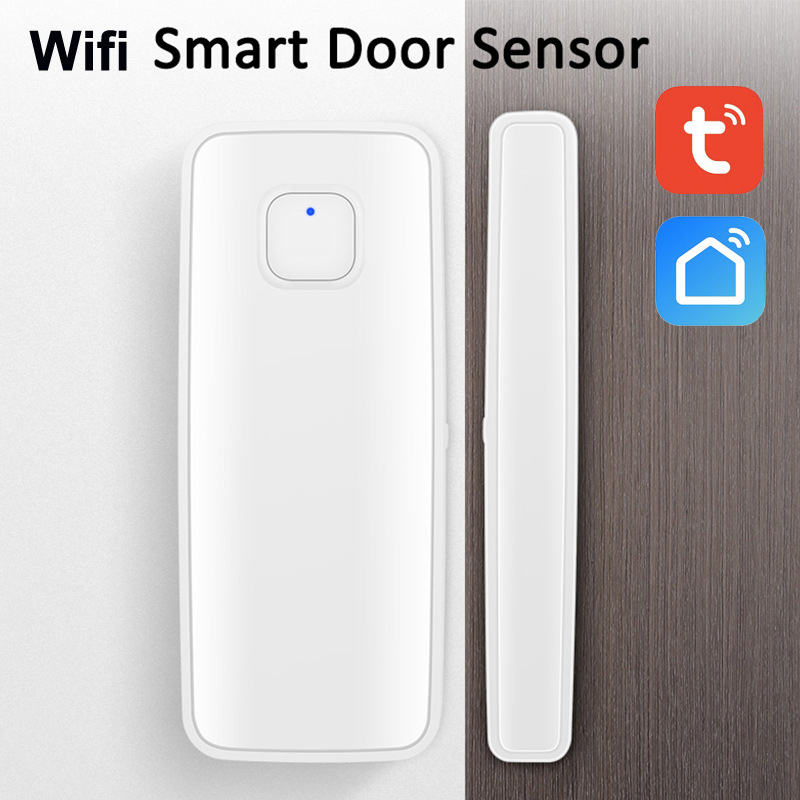 Cảm biến báo động gắn cửa kết nối wifi, dùng app tuya, má từ, cửa từ