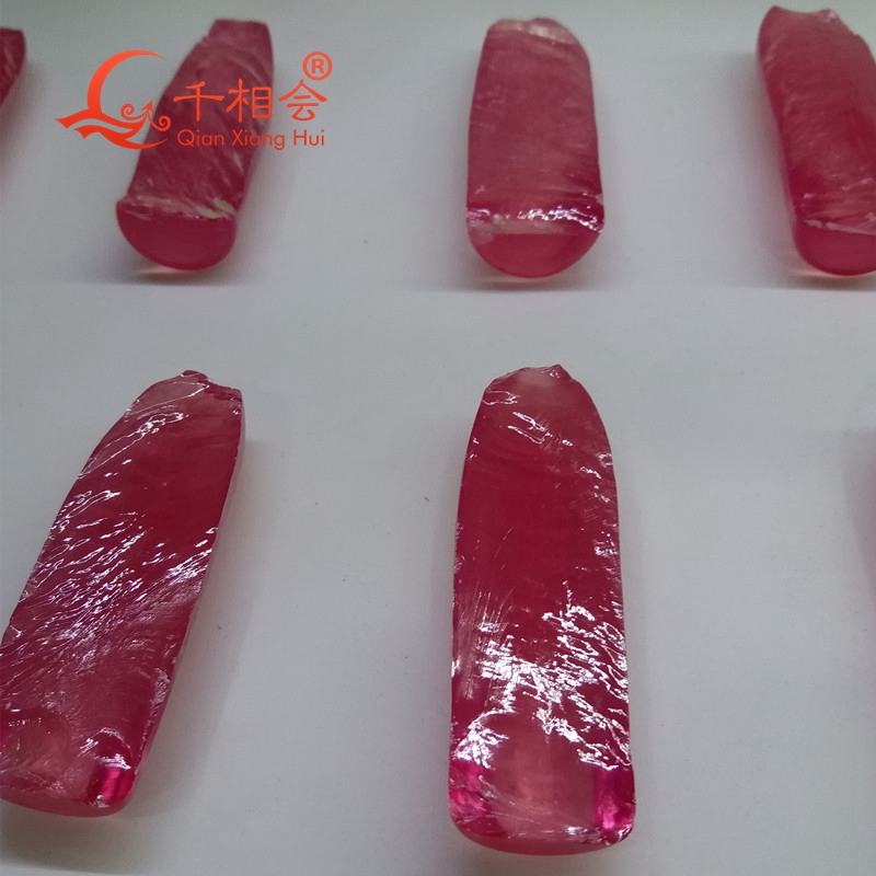 100g red corundum Rough raw material Synthetic ruby stone