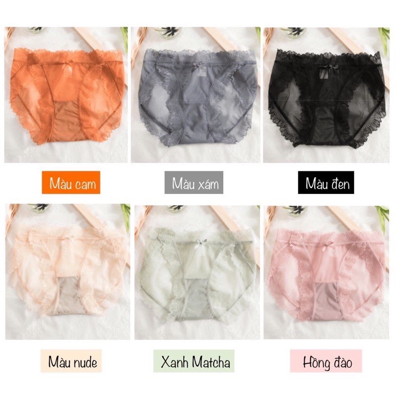 [Được Chọn Màu] Quần Lót Ren Lưới Siêu Sexy Ms263