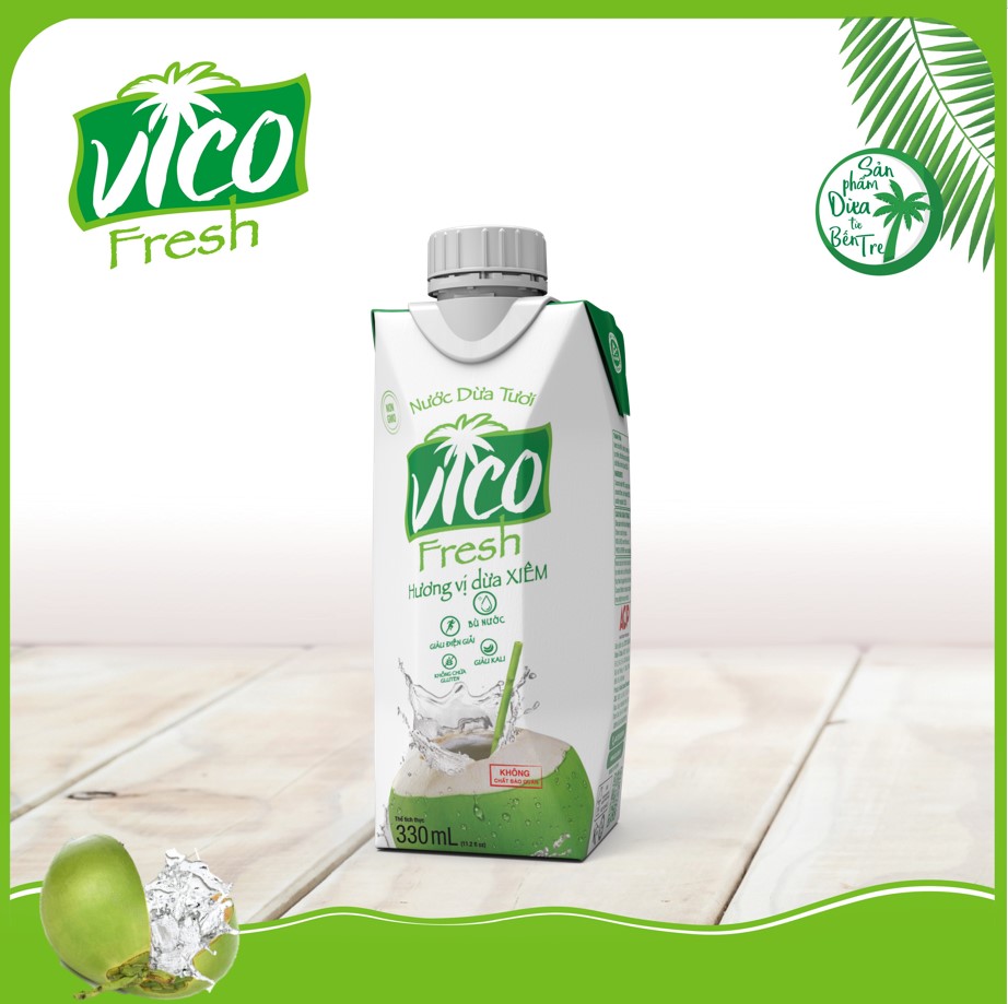1 HỘP NƯỚC DỪA XIÊM VICO FRESH 330ML