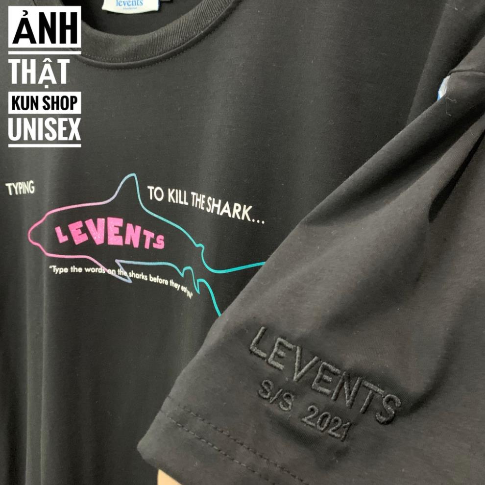 Áo thun Tee Levents Shark Cá mập Nam nữ Full tag hãng