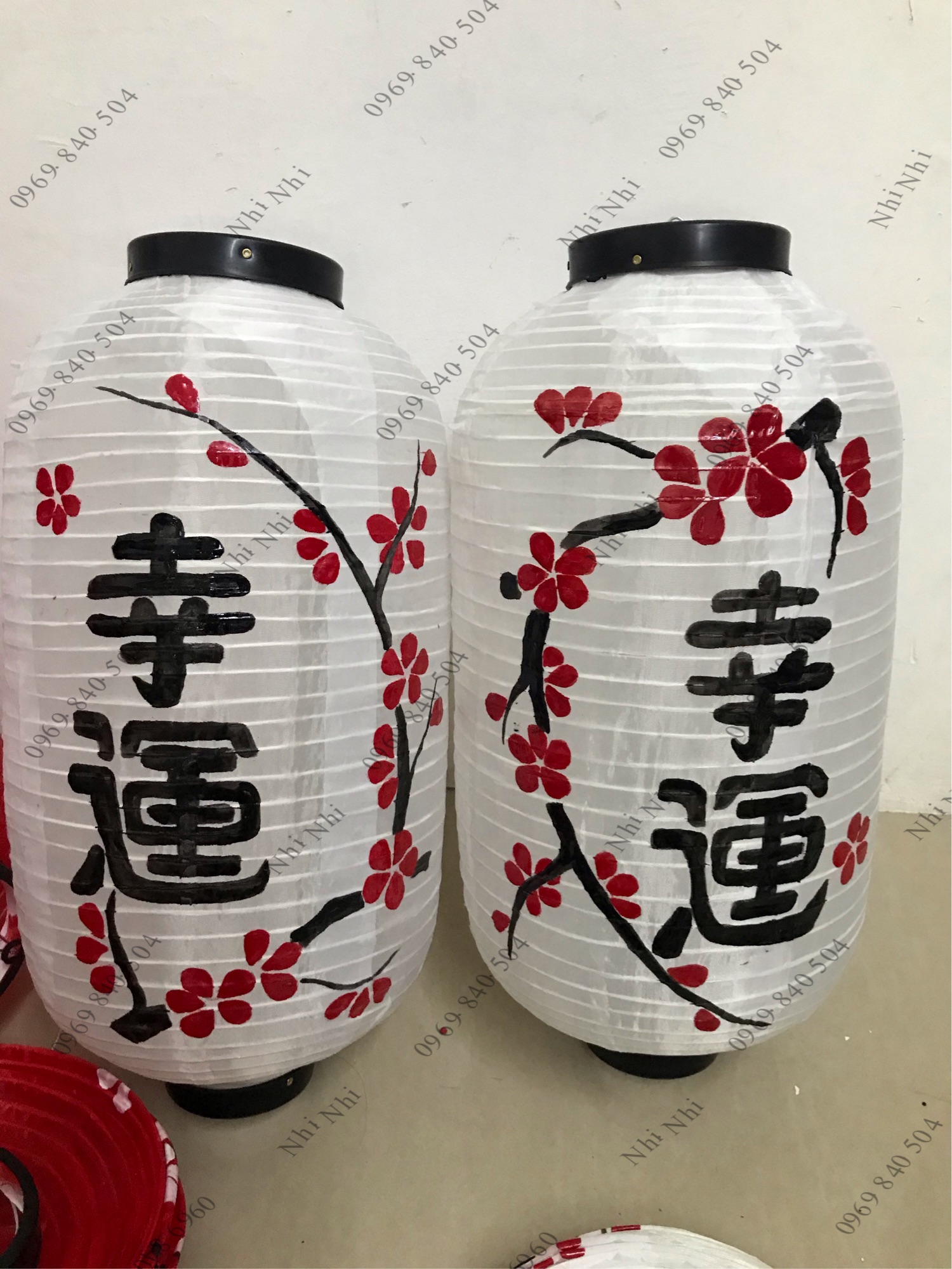 [HCM]Lồng đèn Nhật- vẽ-50x25cm