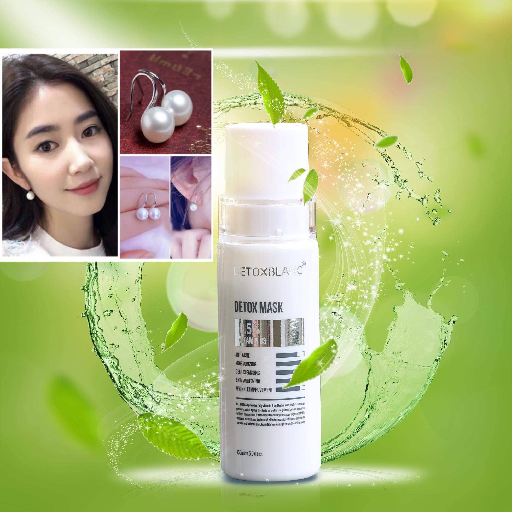[CHÍNH HÃNG] MẶT NẠ SỦI BỌT THẢI ĐỘC DETOX BLANC.(MẪU MỚI NHẤT)