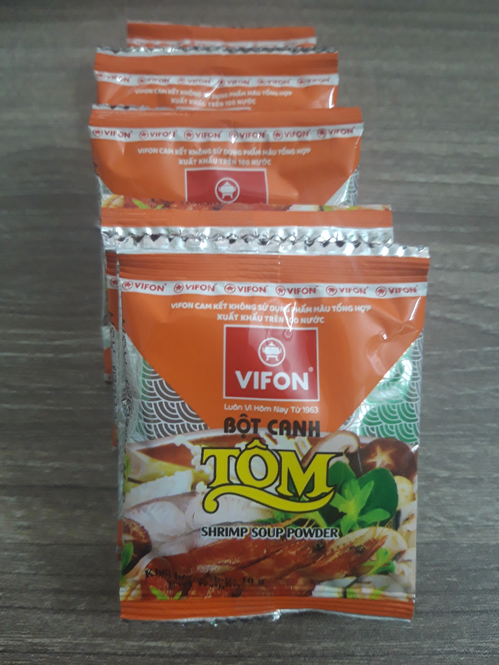 Bột canh Tôm Vifon 1 dây (10 gói × 10g)