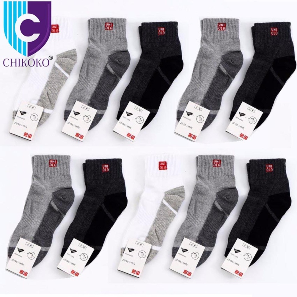 Tất cao cổ Uni loại dày kháng khuẩn, chống hôi chân cho nam, tất cao cổ xuất Nhật