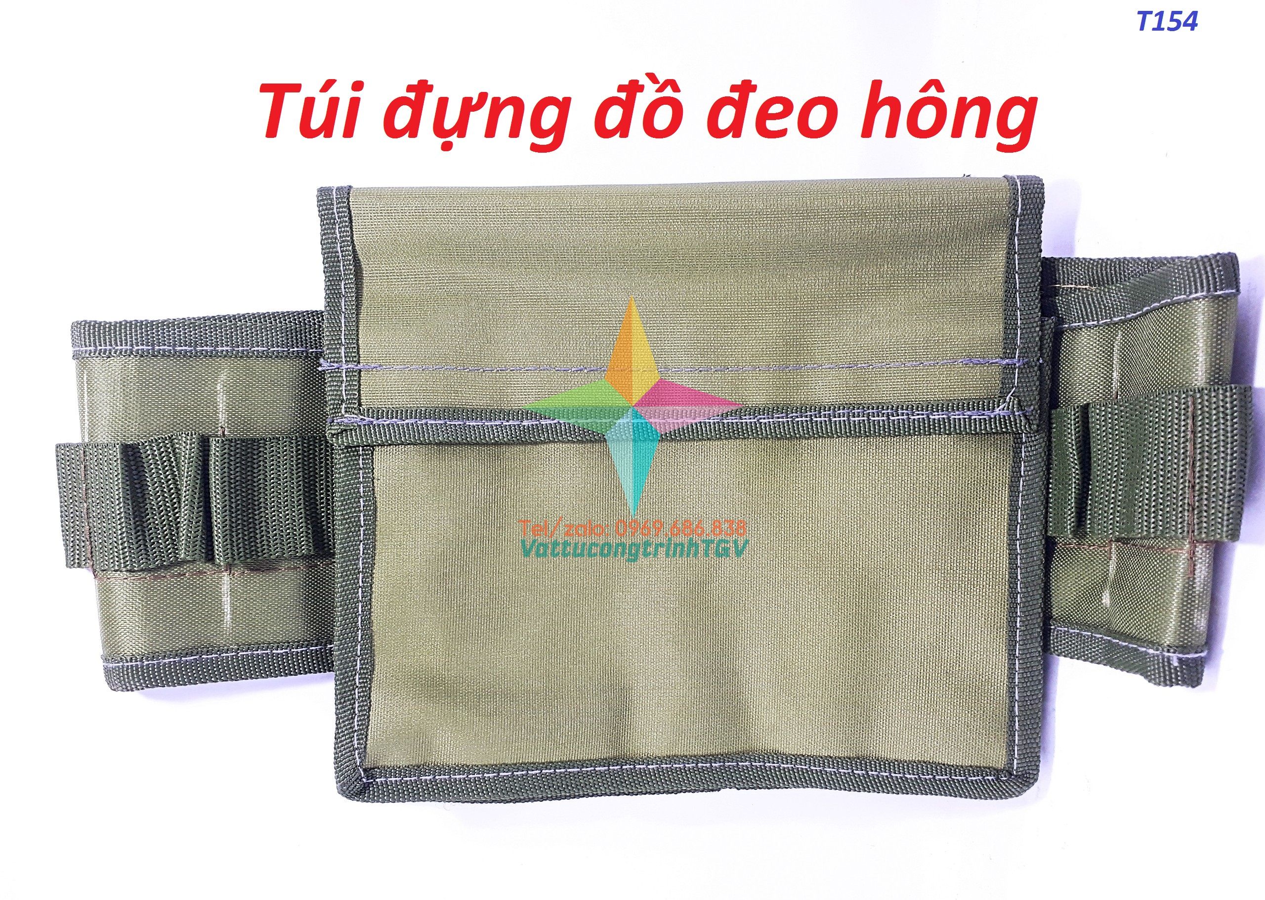 Túi đựng đồ đeo hông kt 24 x 21x 7 cm