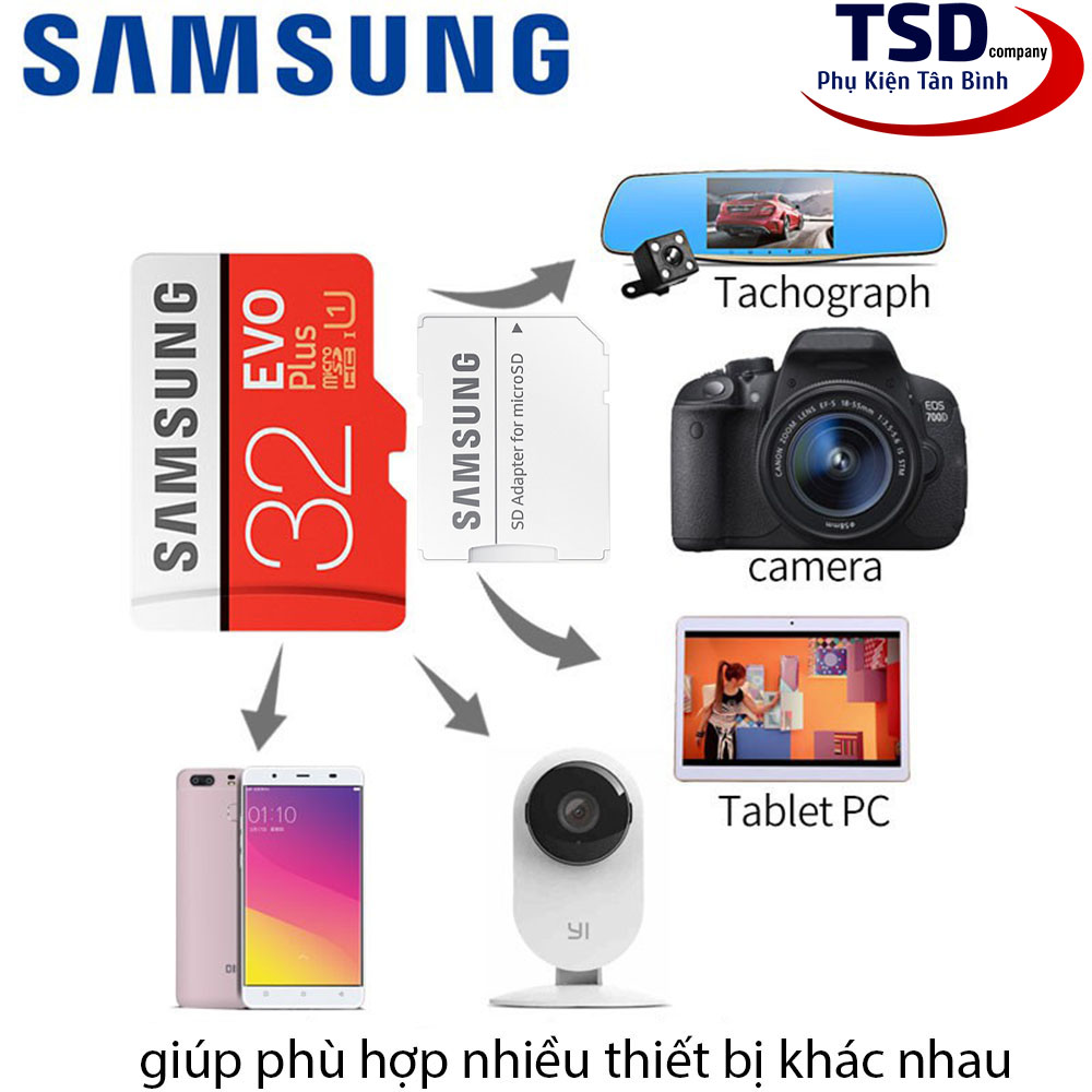 Adapter Thẻ Nhớ Chuyển Đổi Thẻ Nhớ Micro SD Sang Thẻ SD Chính Hãng