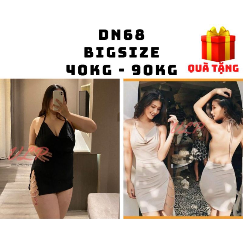 [BIGSIZE_90KG]_DN68_Body kèm xích hở lưng sexy