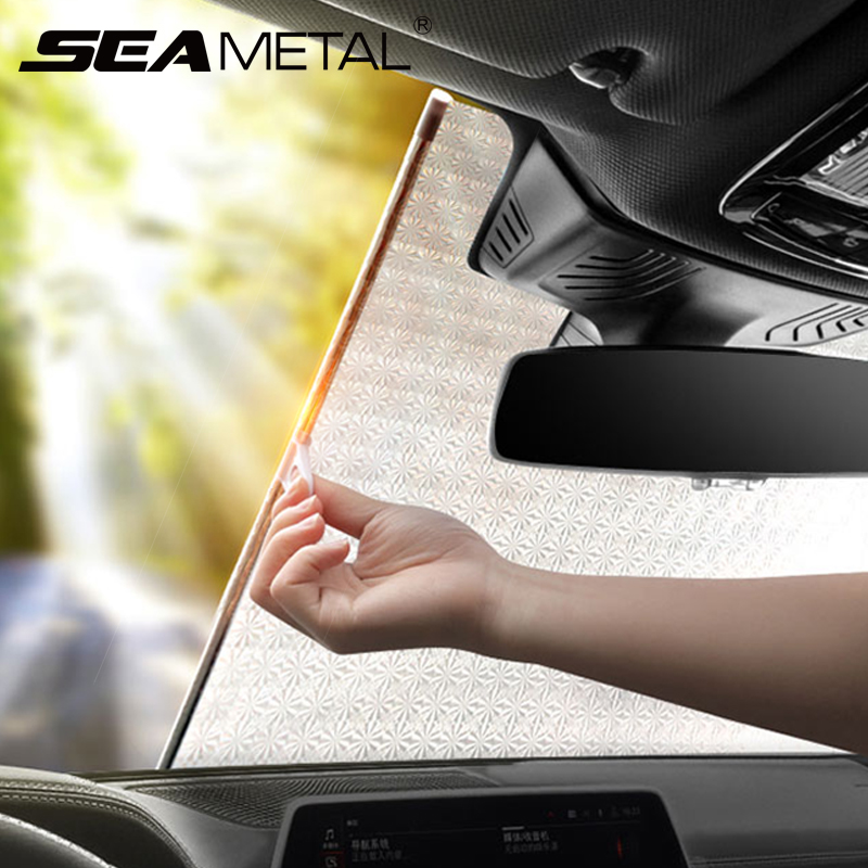 Interior Car Sun Shade Cover Windshield Curtain Universal Front Window UV Protector