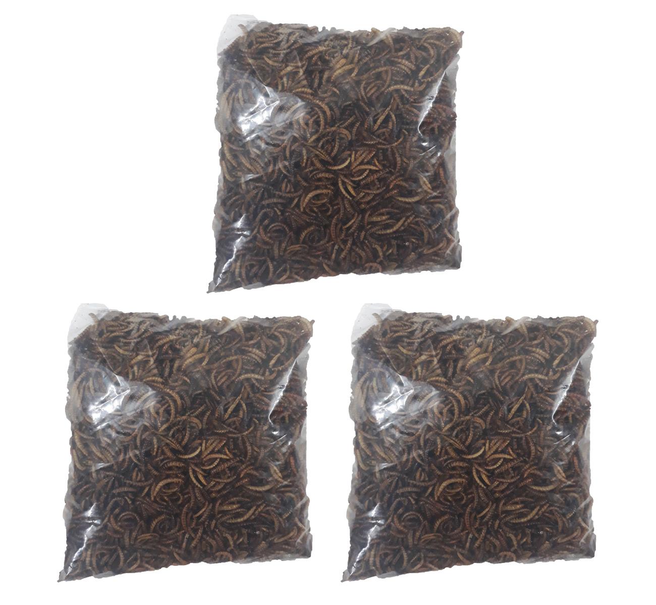 Combo 3 Gói Sâu Khô Cho Chim Ăn 25g - Sâu Khô Cho Gà Trộn Chung Với Cám - Thức Ăn Chim