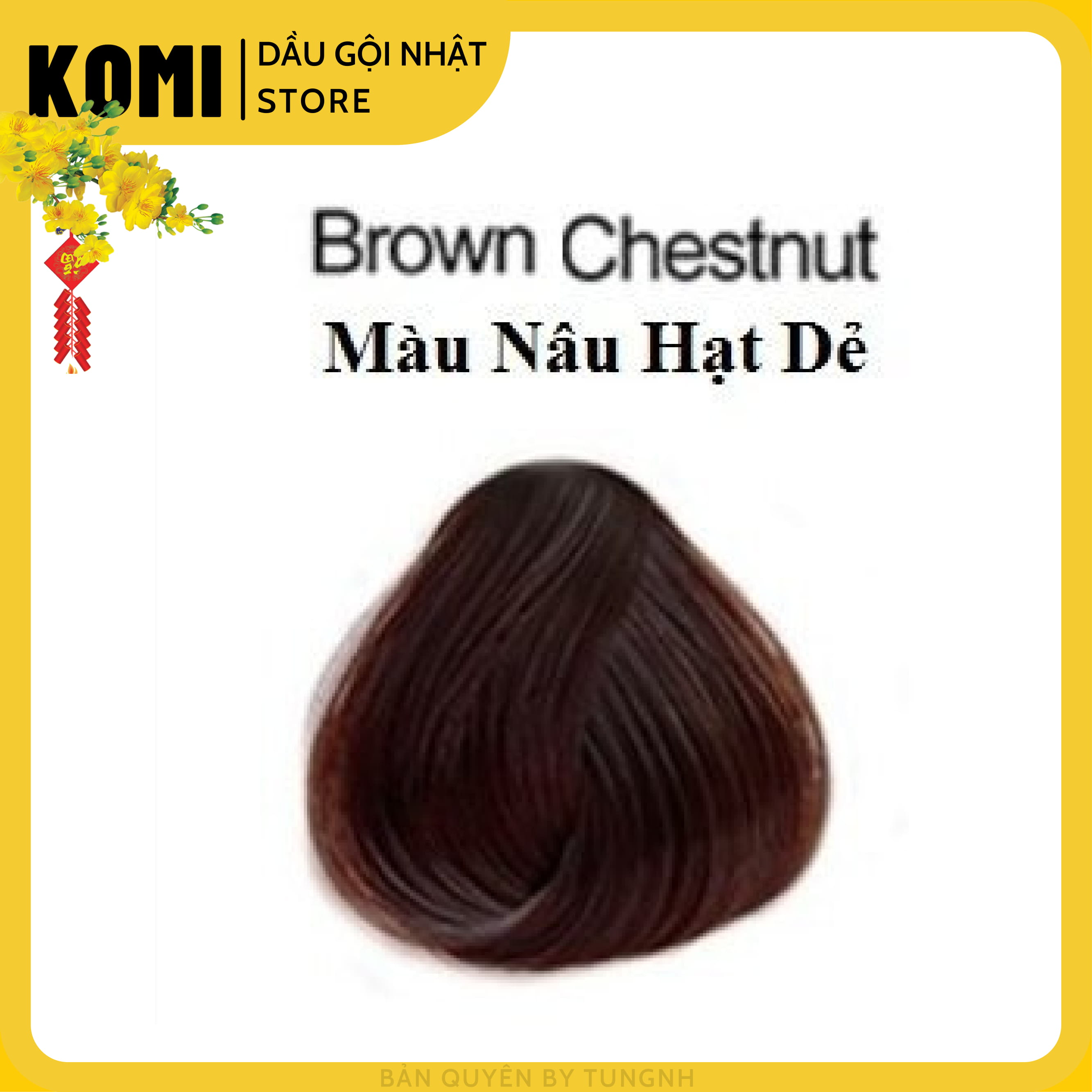 [CHÍNH HÃNG] KOMI -  DẦU GỘI NHUỘM THẢO DƯỢC ĐEN TÓC - 500ML
