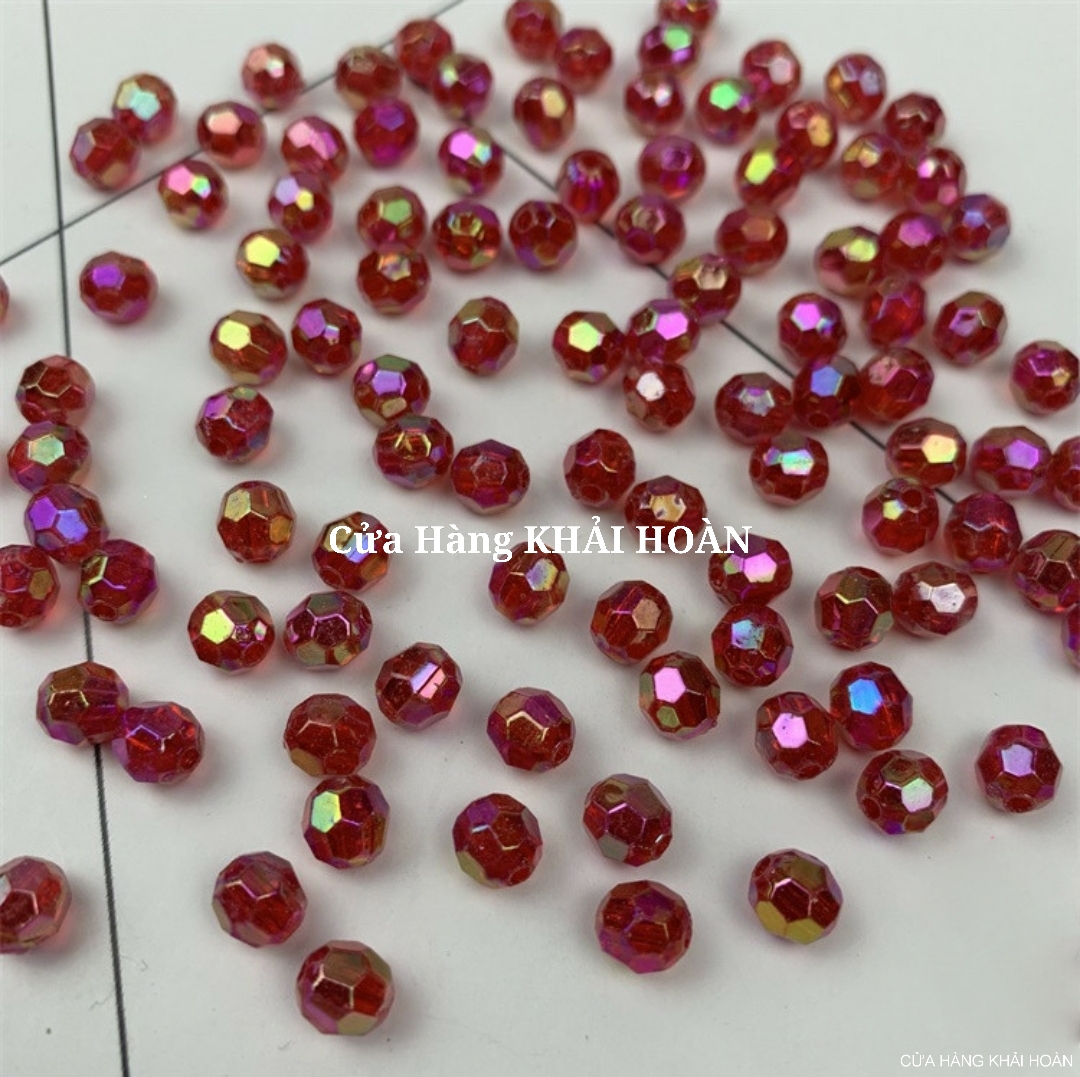 hạt Góc cừ 6--8mm trang trí nhiều màu