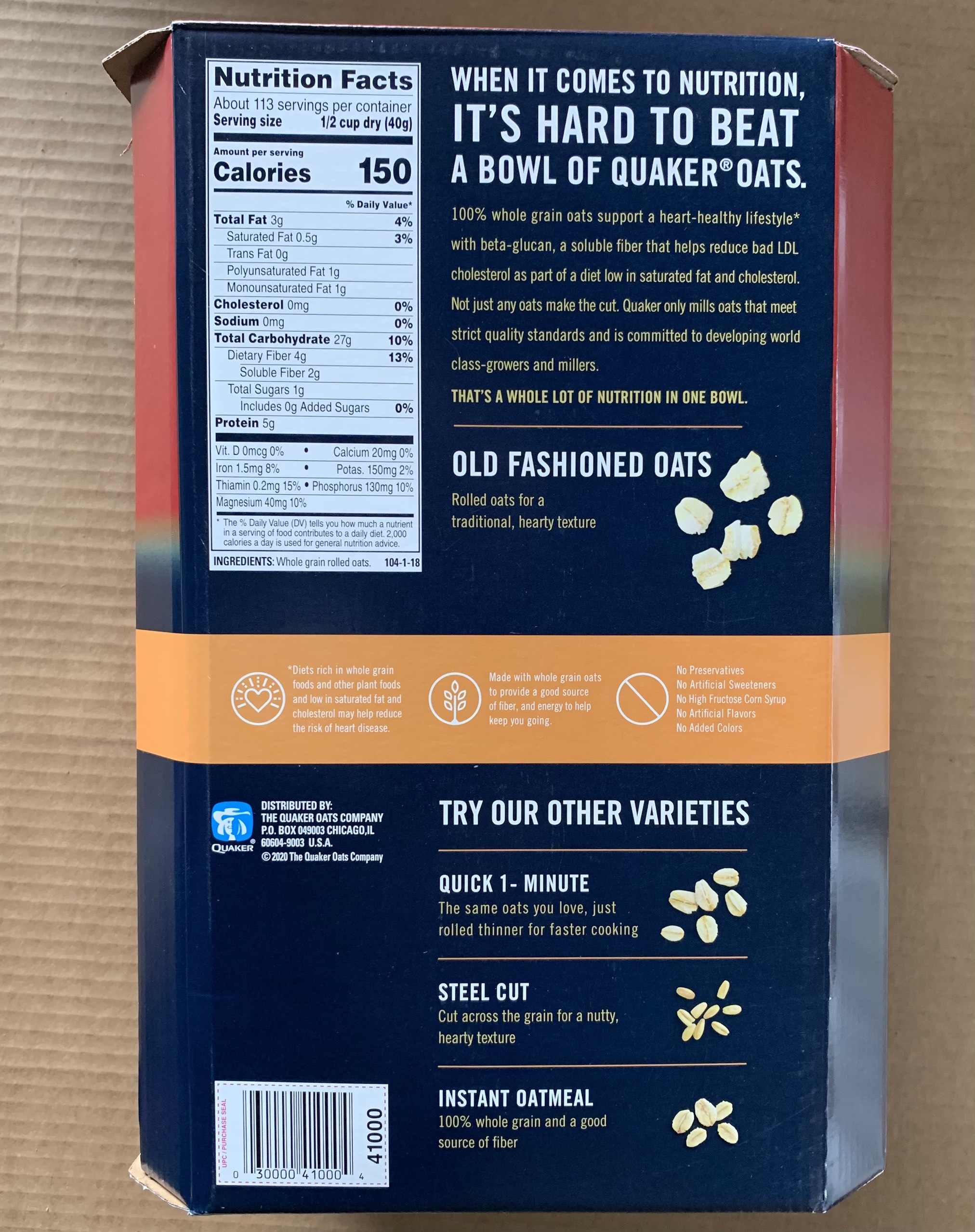 [HCM]Bánh ngũ cốc QUAKER OATS  nhập khẩu Mỹ