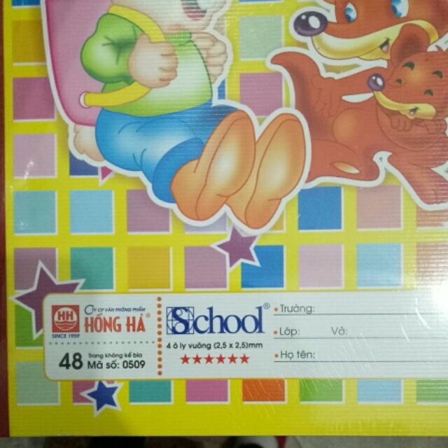 Vở Hồng Hà Pokemon 4 ooli 0509