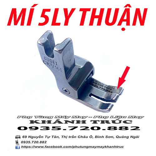 Chân vịt mí 5ly máy may công nghiệp 1kim