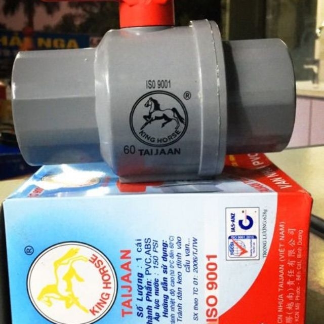 van  nước NHỰA  PVC PHI  60