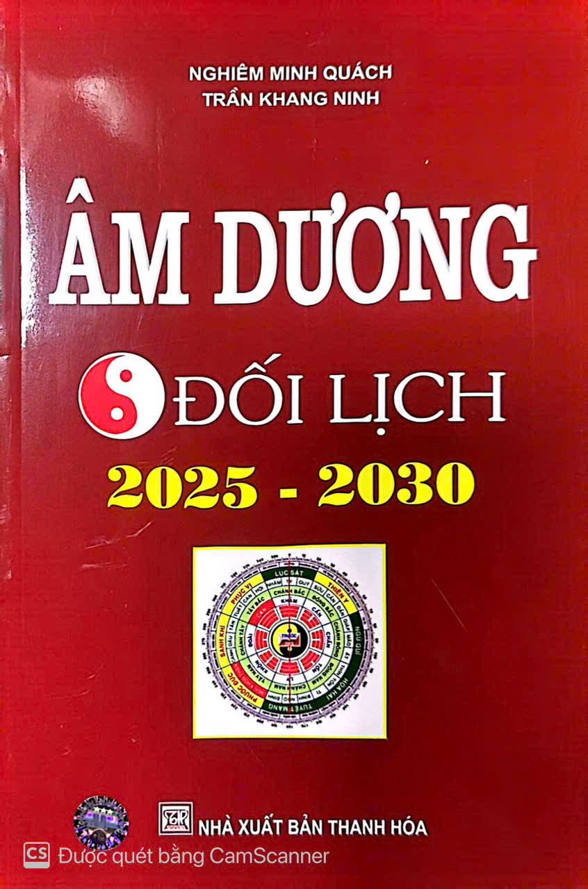 Nhà Sách Minh Thắng Sách Âm Dương Đối Lịch (2025-2030) ISBN 9786047459803
