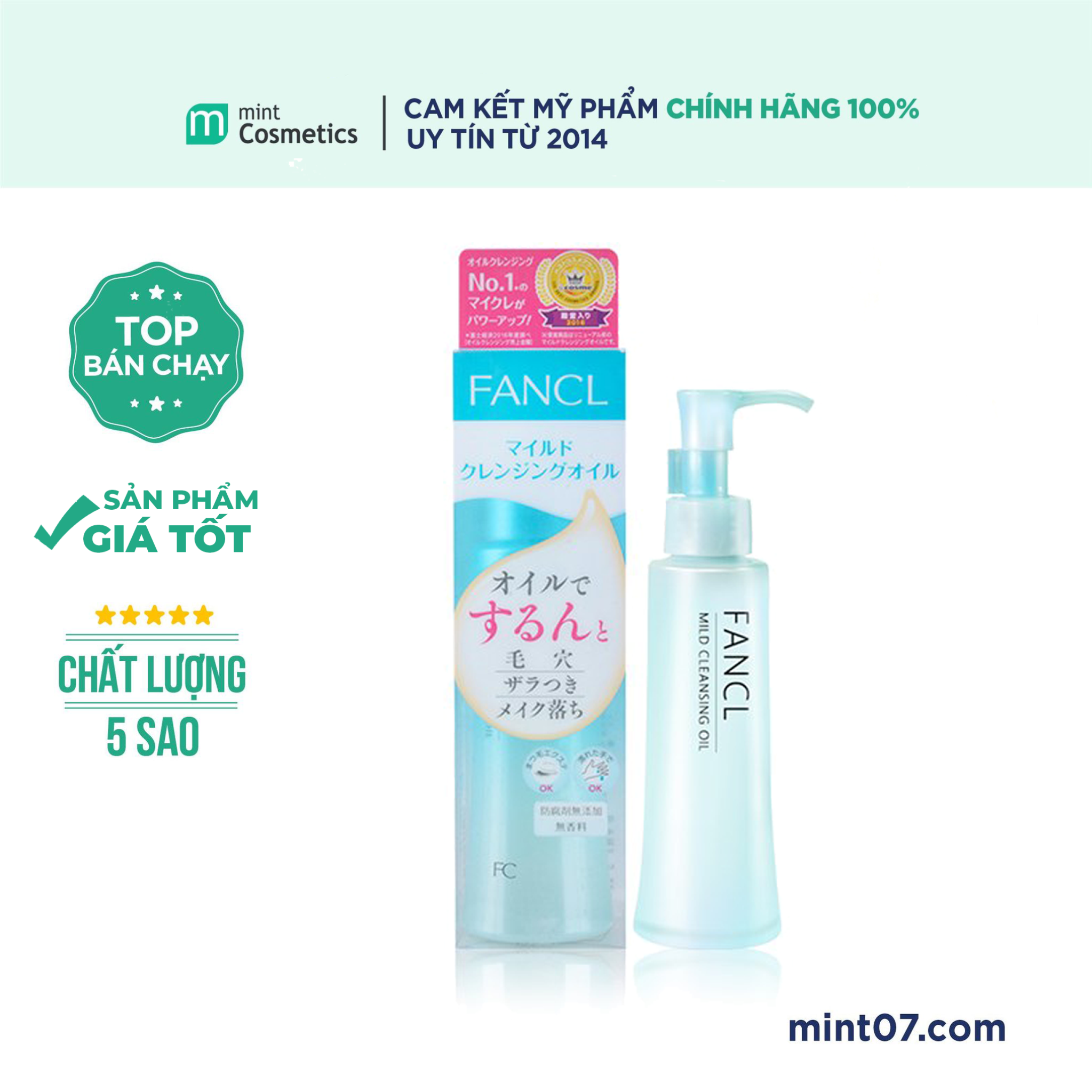 Dầu Tẩy Trang Fancl Mild Cleansing Oil 120ml
