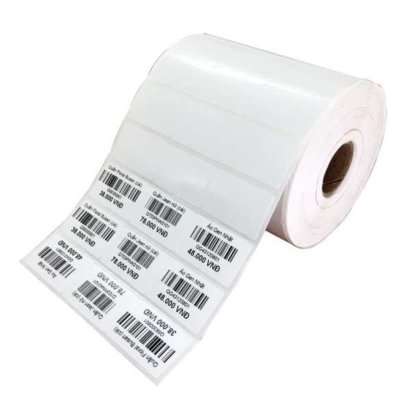 Bảng giá Giấy in mã vạch giấy in tem nhiệt khổ 3 tem 110x22mm, chất lượng đảm bảo an toàn đến sức khỏe người sử dụng, cam kết hàng đúng mô tả Phong Vũ