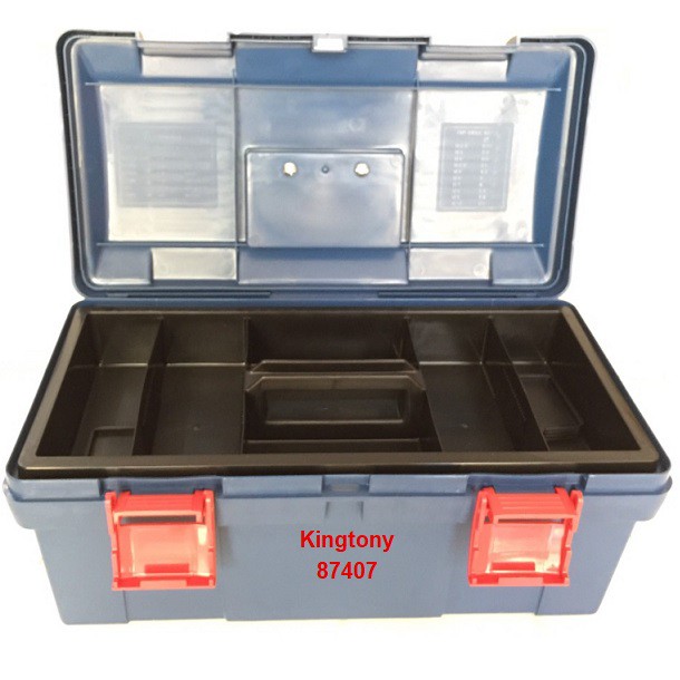 Thùng đồ nghề nhựa 445 x 240 x 206mm kingtony 87407