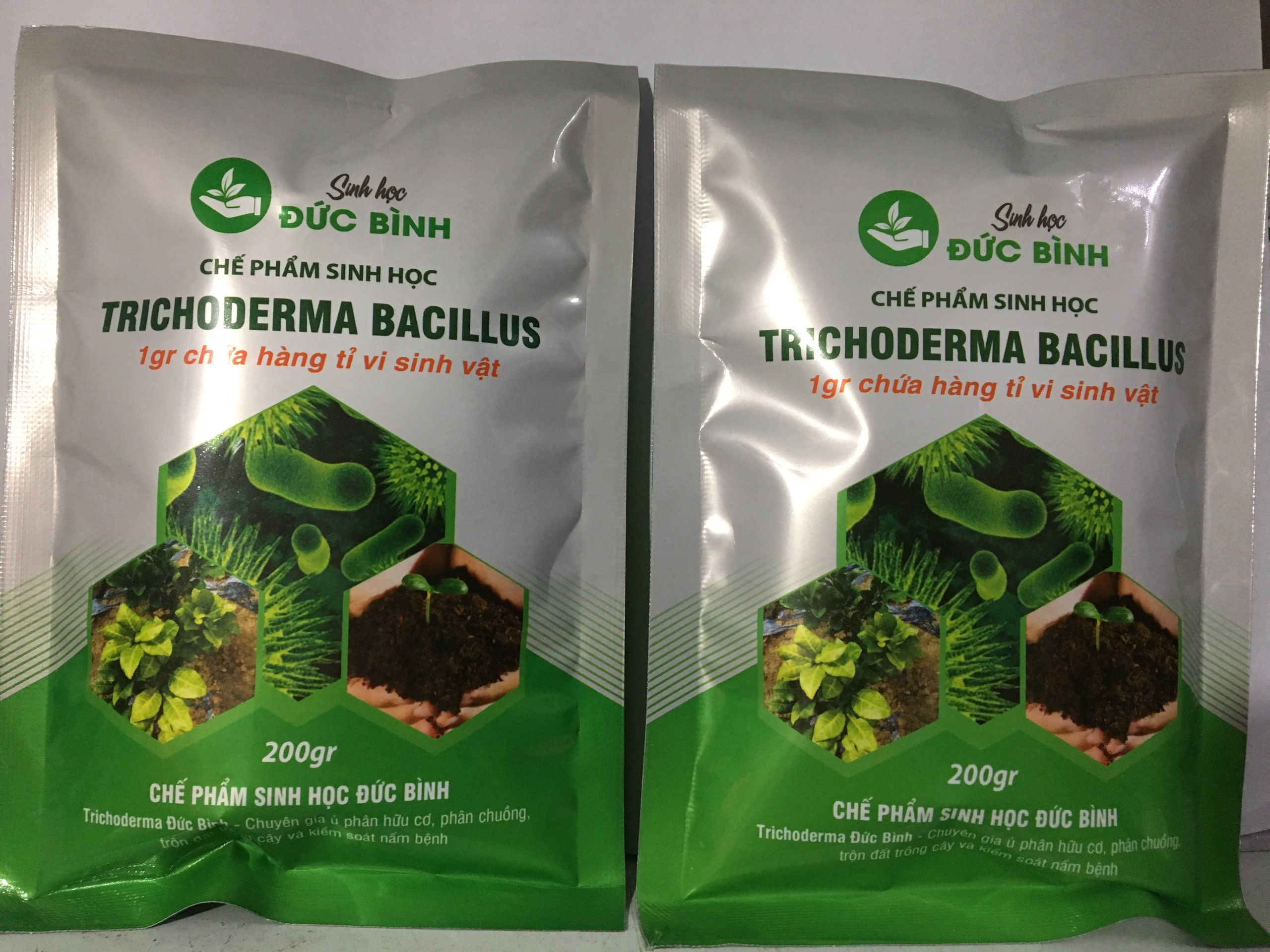 Chế Phẩm Trichoderma Bacillus Đức Bình 1kg Ủ Phân Hữu Cơ-CHẾ PHẨM SINH HỌC ĐỨC BÌNH