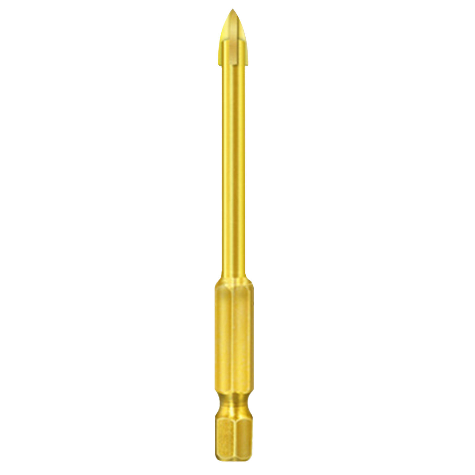 Farfi Practical Triangle Drill Bit Cross Head Long Service Life Universal Low Resistance Tip Drill Bit for Ceramic Tile