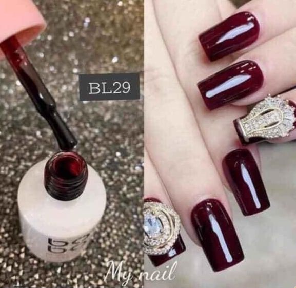 Sơn thạch rượu, sơn thạch BoBo màu rượu vang MOON NAIL