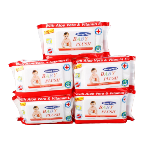 Combo 10 Gói Giấy Ướt 100 Tờ Khăn Giấy Ướt An Toàn Cho da