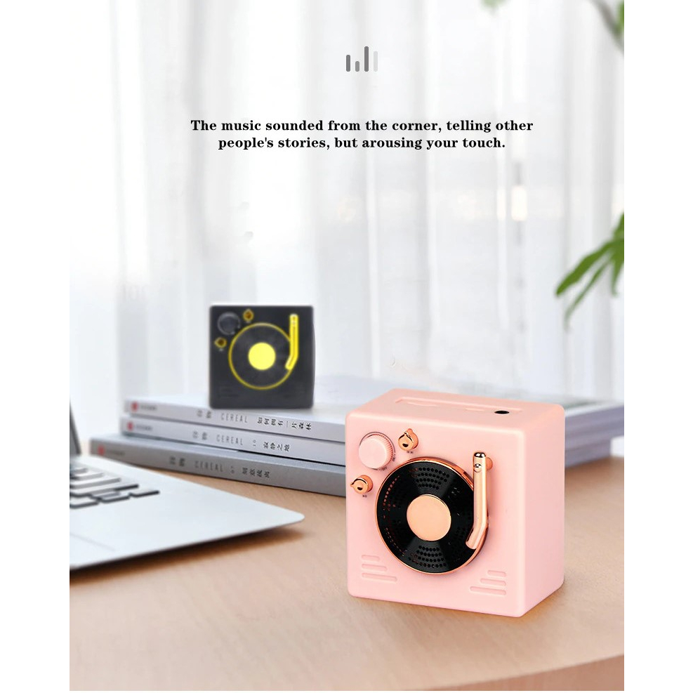 Loa Bluetooth Mini Phong Cách Retro LS400, Bluetooth 5.0, Hỗ Trợ Thẻ Nhớ