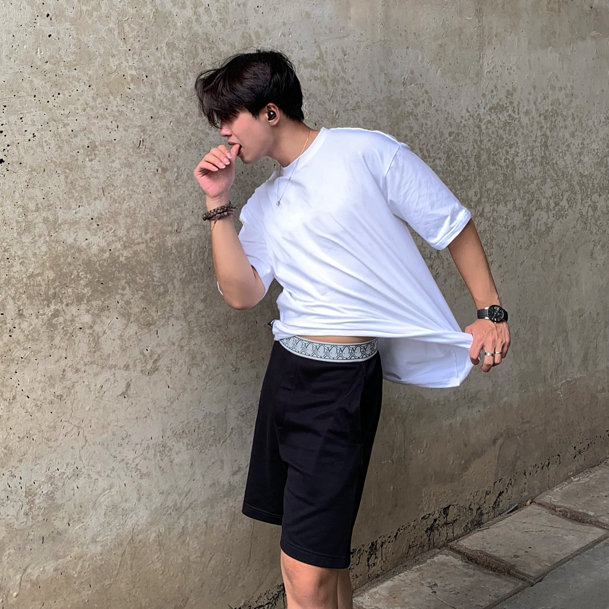 DVRK - Quần short MONOGRAM ELASTIC - DVRK - 22SS