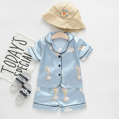 Bộ ngủ Pijama lụa tơ tằm cao cấp cho bé trai