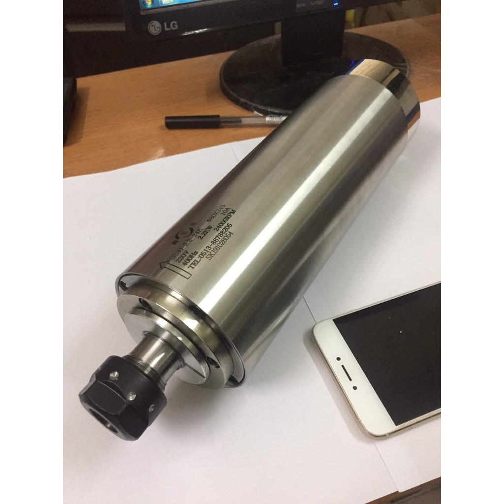 Củ đục Spindle SK 2.2kW ER20 ( +1 Jac cắm và 1 collet )