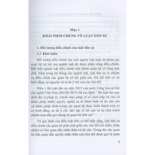 Sách - Hướng Dẫn Môn Học Luật Dân Sự - Tập 1