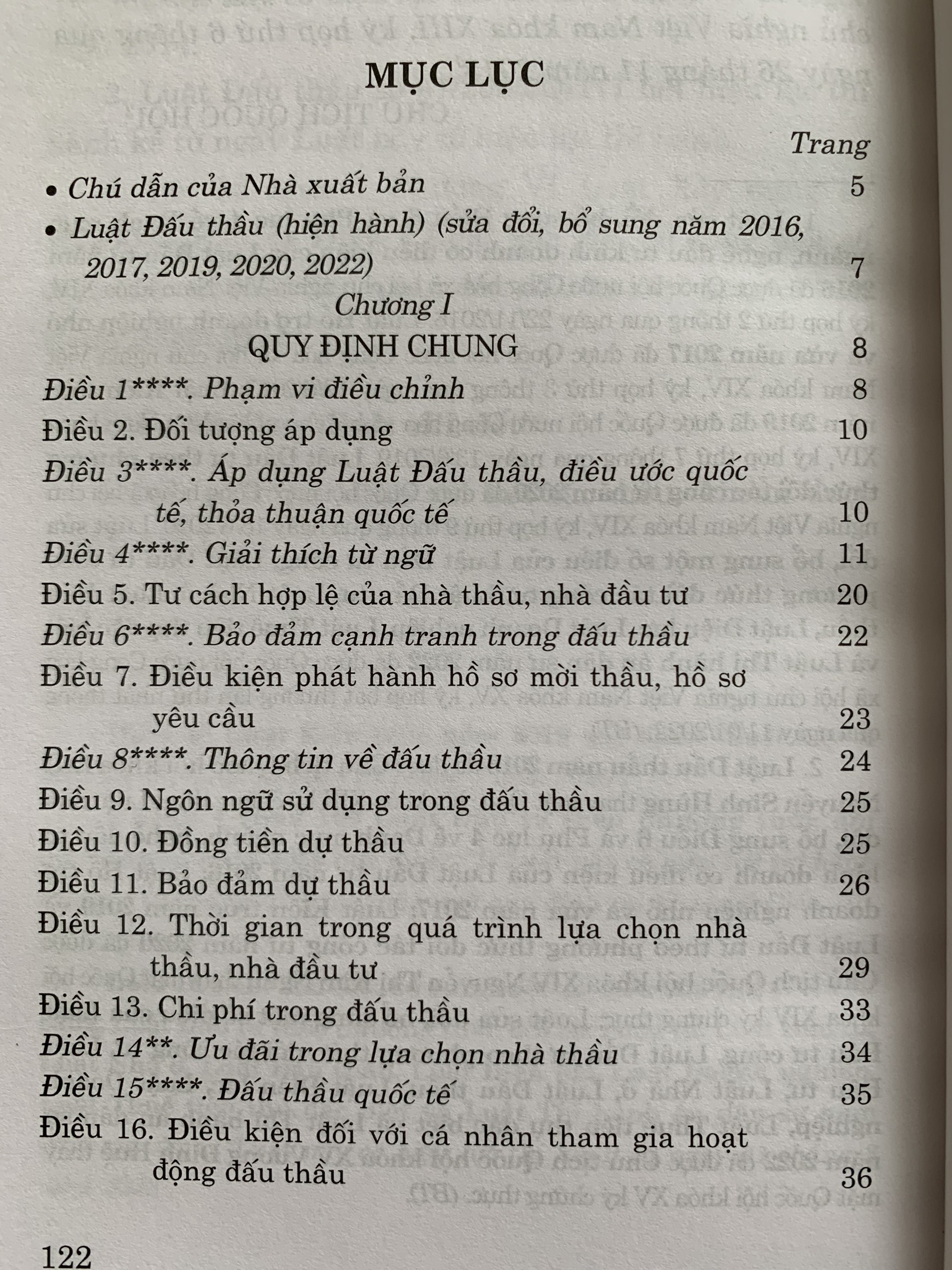Luật Đấu Thầu (Hiện Hành)