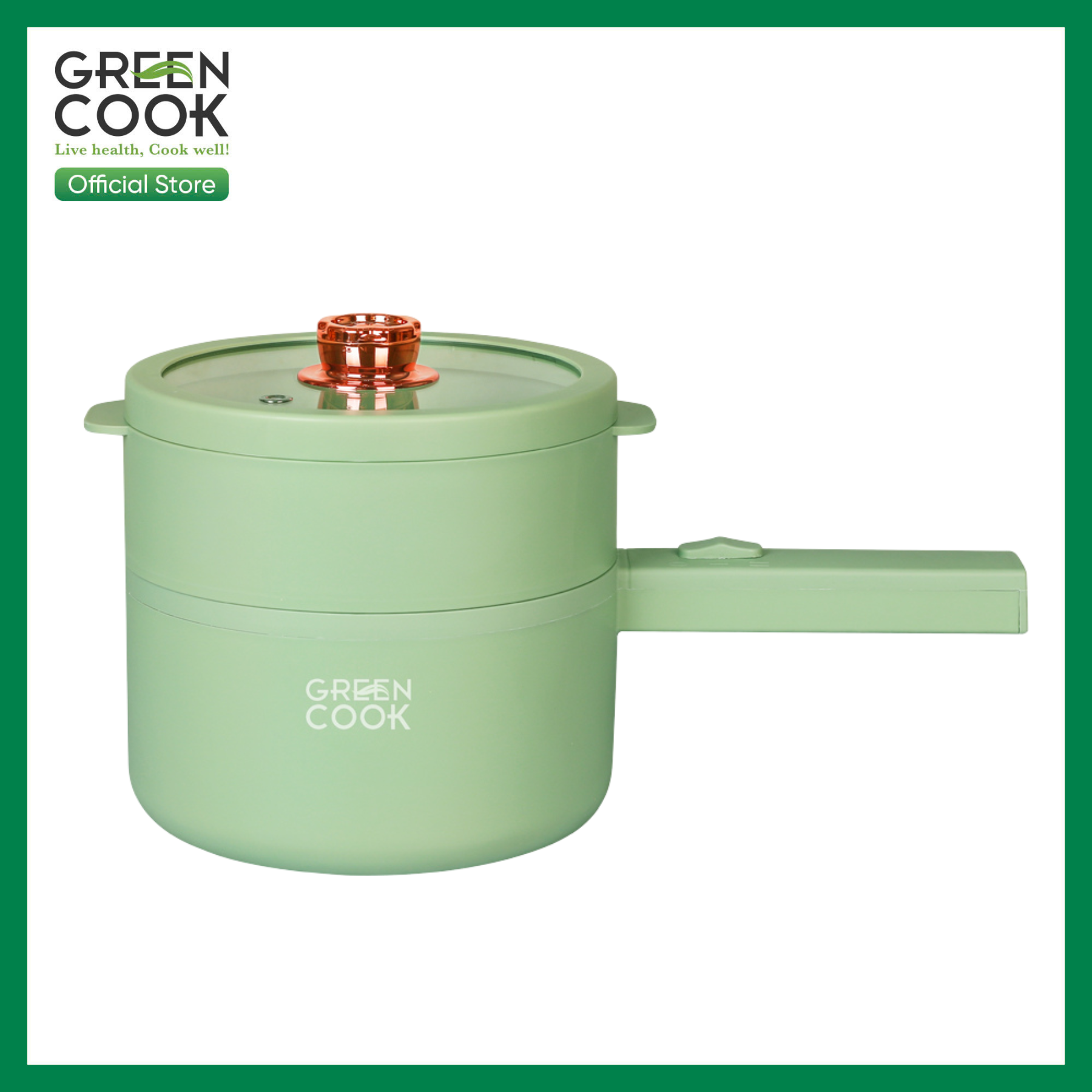 Nồi điện đa năng Green Cook, lớp chống…