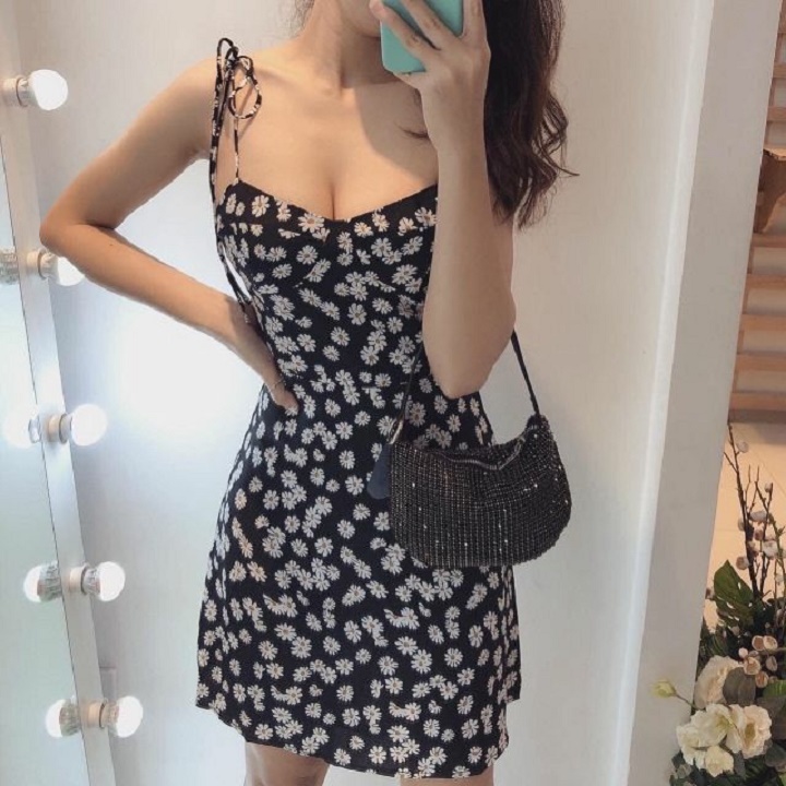 [HCM]đầm hoa cúc DBDH7755