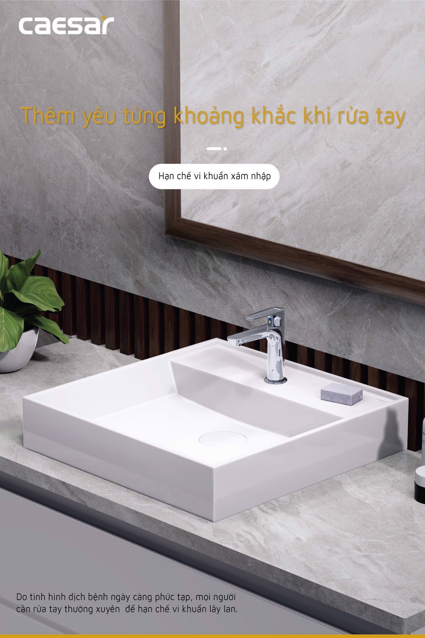 Vòi chậu lavabo lạnh B060C CAESAR