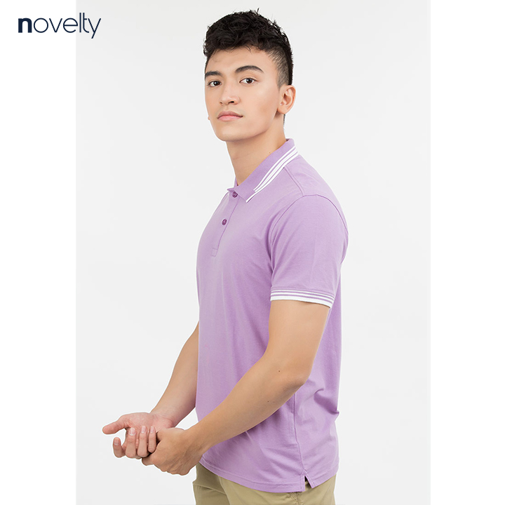 Áo polo nam novelty natmmtmcsr180022n - tím nhạt