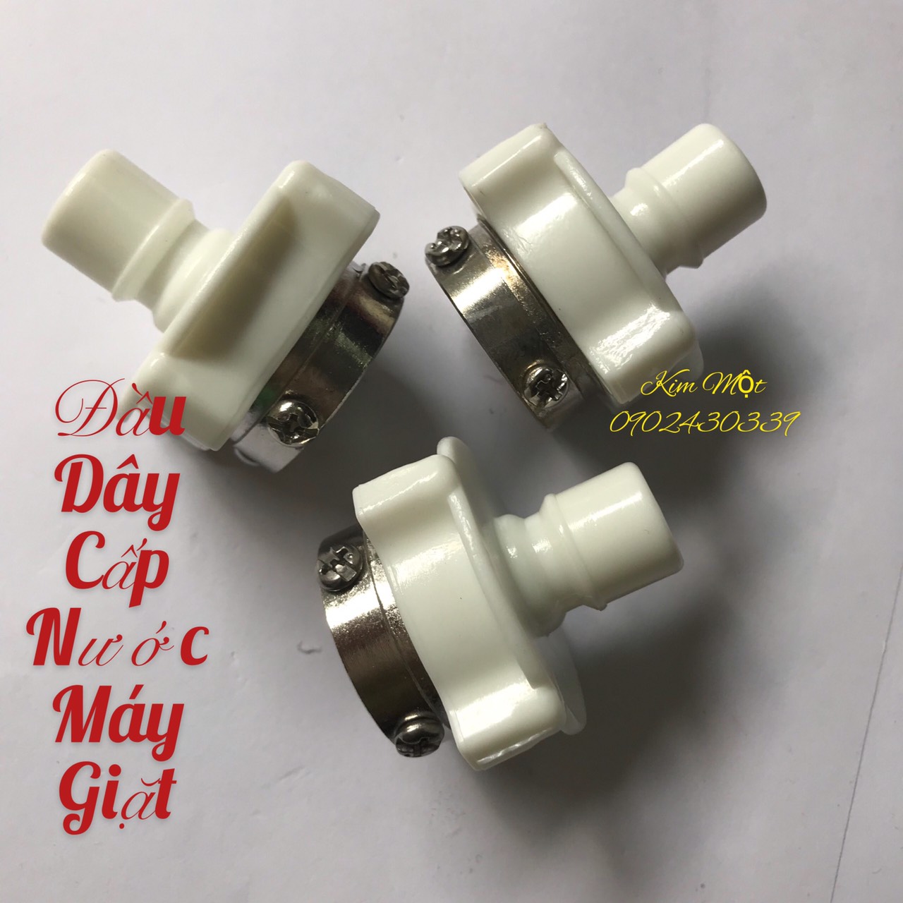 Đầu nối dây cấp nước máy giặt ( Đầu 4 vít )