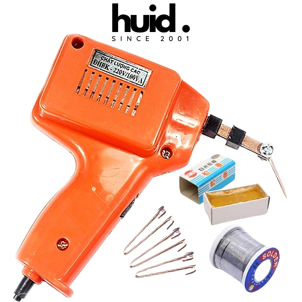 Mỏ Hàn Xung 220V 100W Bách Khoa ( Tặng 01 Thiếc OK 100g, 01 Hộp Nhựa Thông, 03 Mũi Hàn Xung )