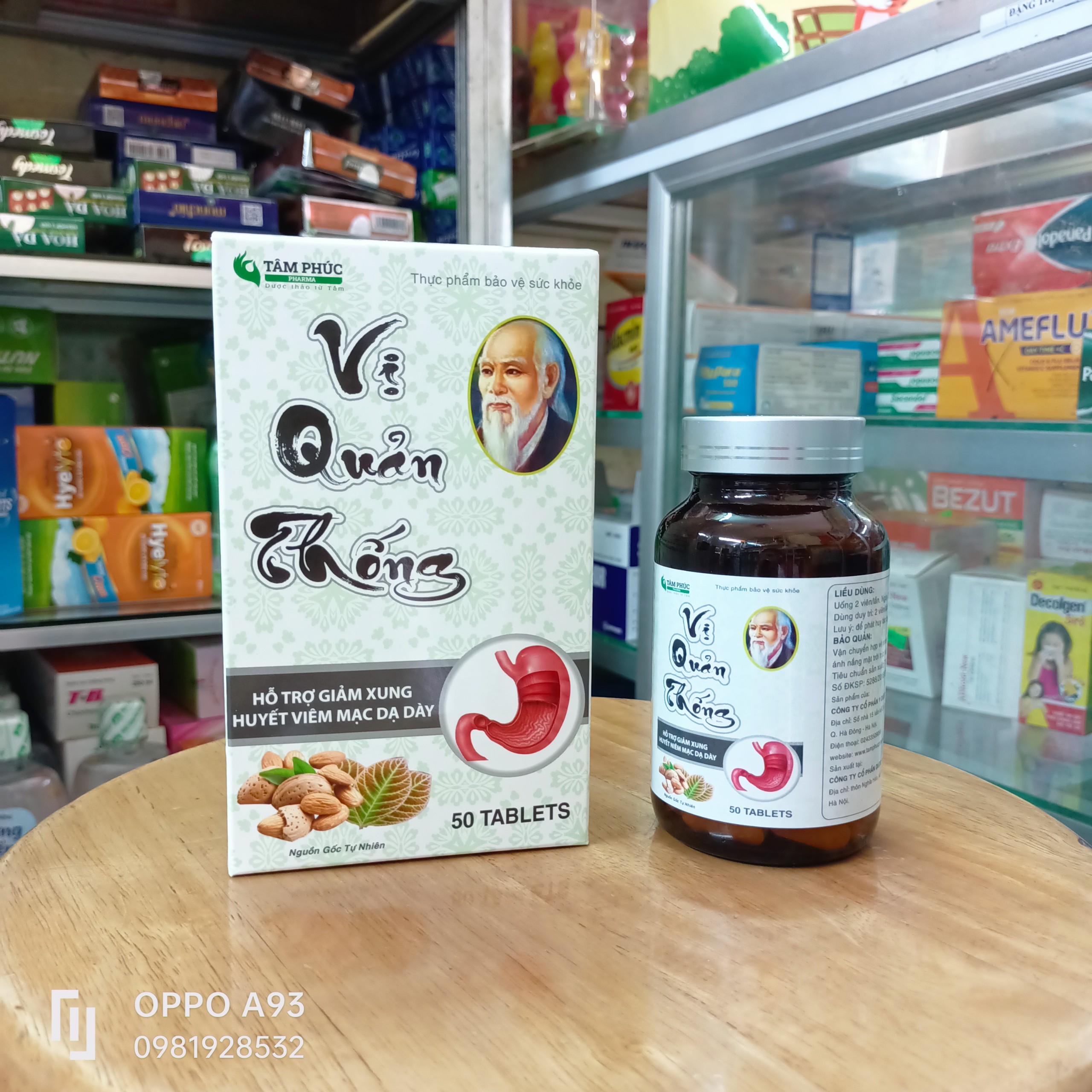 Vị Quản Thống (lọ 50 viên) hỗ trợ dạ dày
