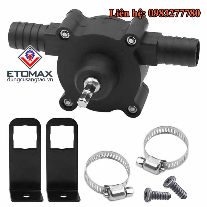 Đầu chuyển máy khoan thành máy bơm nước, hút nước v2