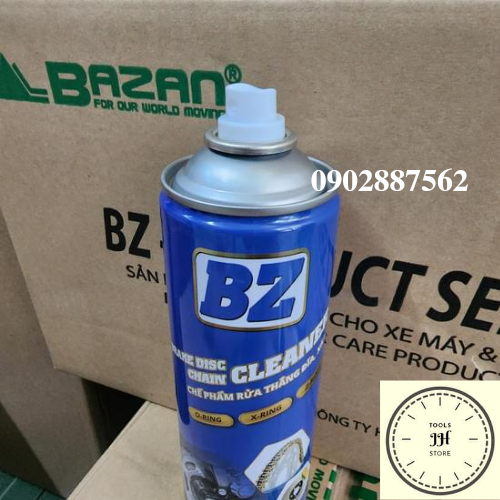 chai xịt vệ sinh sên xe máy BZ chain cleaner 600ml