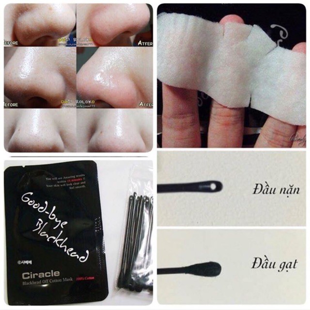 Miếng Lột mụn đầu đen Goodbye Blackhead Ciracle