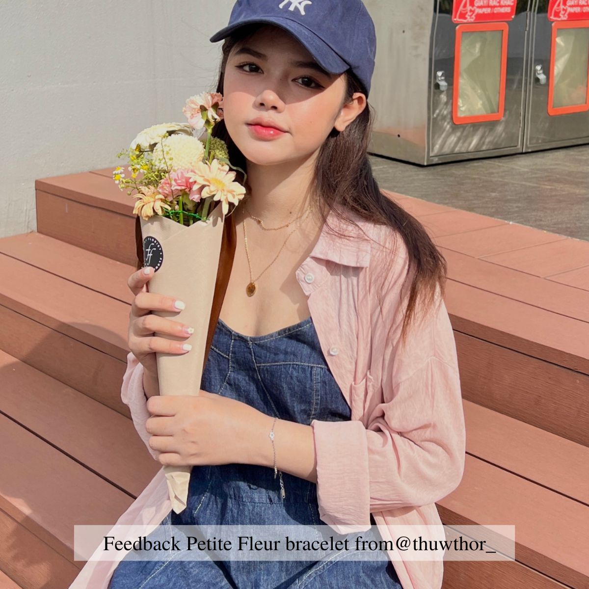 [KHÔNG ĐEN GỈ] Vòng tay hình hoa Petite Fleur De Coco