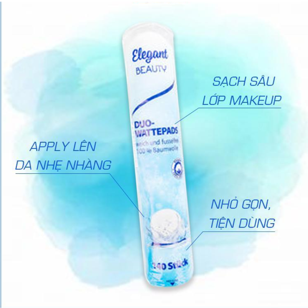 Bông tẩy trang Elegant Beauty - Đức 140 Miếng