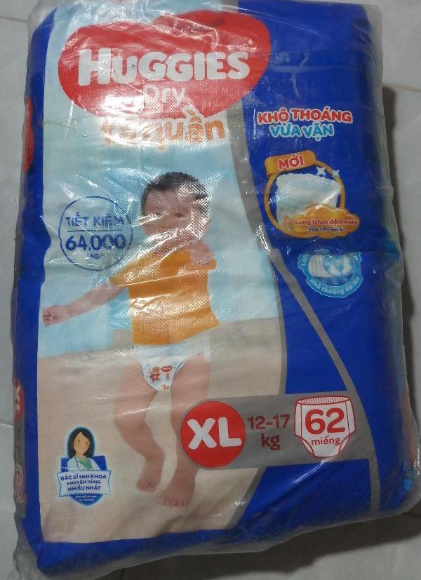 (Freeship) Tả quần huggies size M76,L68,XL62,XXL56